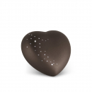 Heart Urn Colour Siena with Startrail for Dogs and Cats