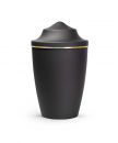 Pet Urn Edition Lina with brushed gold band domed lid