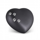 Tierurne Herz 4 Pfoten Farbe Schwarz für Hunde und Katzen günstig kaufen.